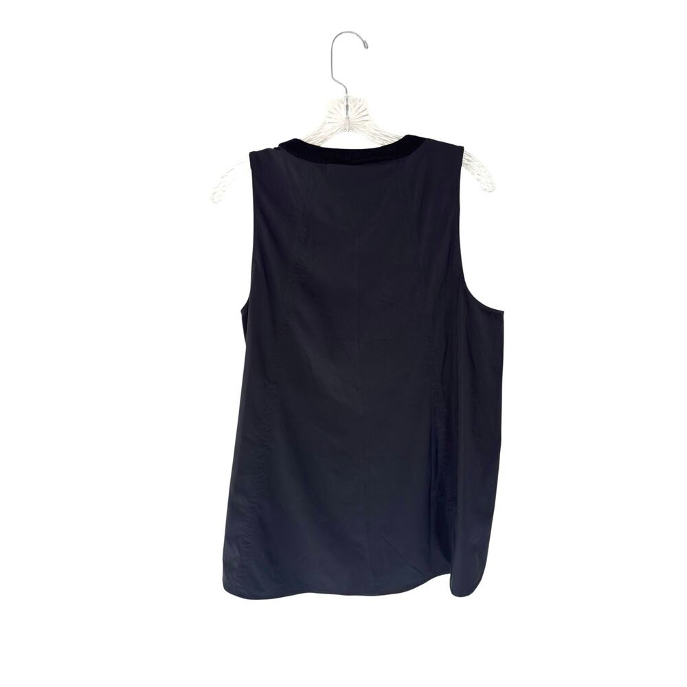 Athleta Black‎ Zephyr Refined Tank Top Workout Gym Sleeveless Basic Medium - Picture 7 of 9